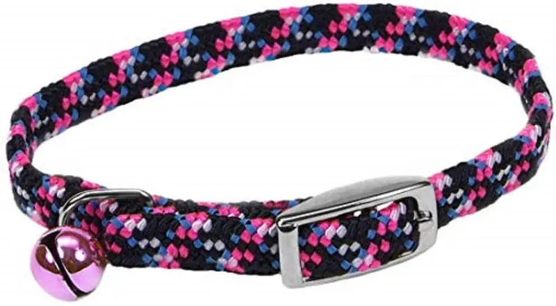 Coastal Pet Products ccp7721npk Li 'l Pals elástico reflectante ajustable Cachorro Seguridad Collar con cascabeles, color rosa neón