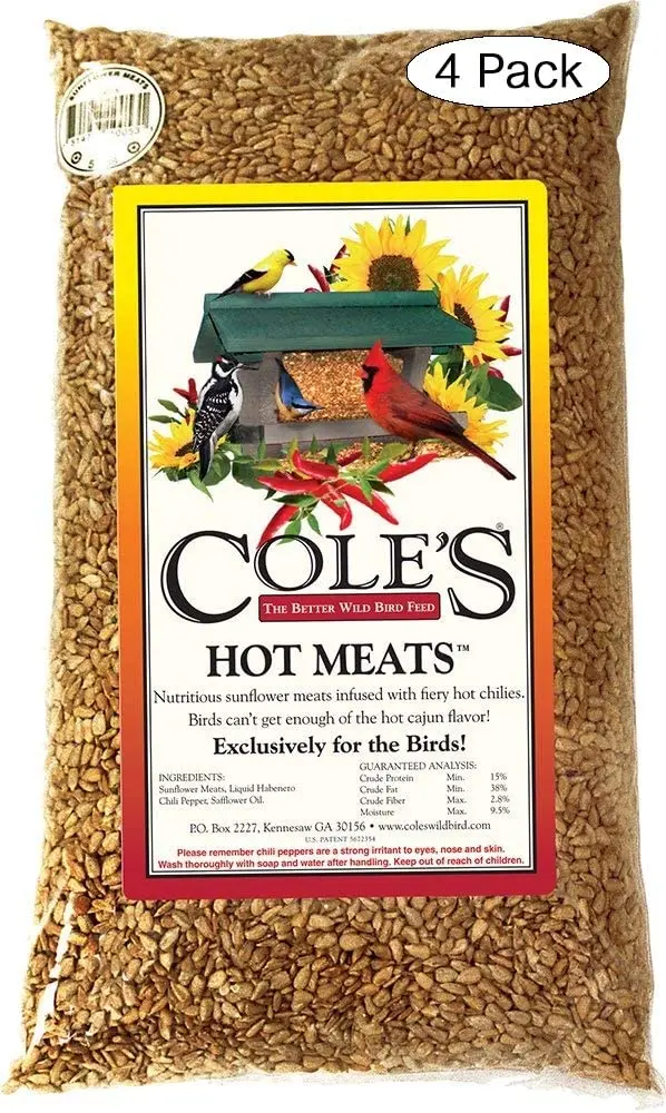 Cole's HM05 Hot Meats semillas para pájaros, 5 libras, -
