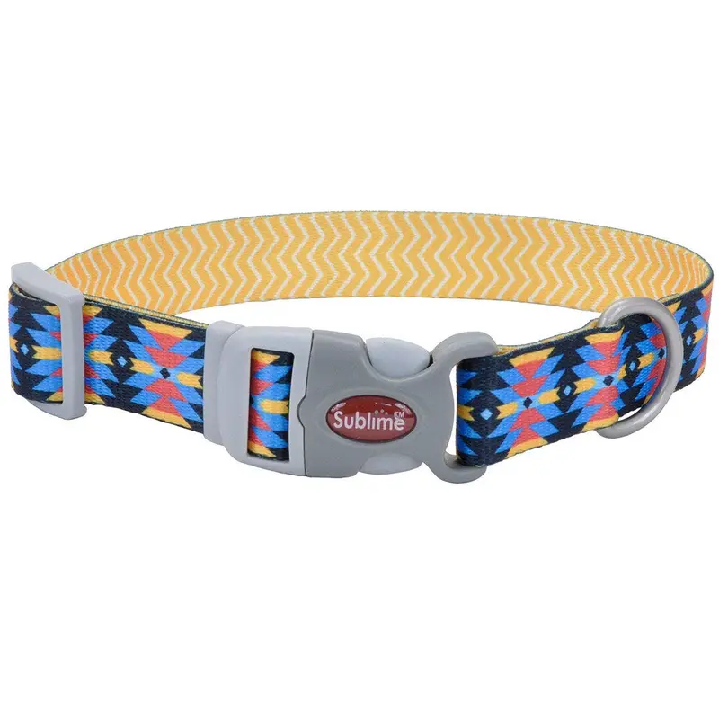 Collar Chevron Amarillo Azteca 3/4"