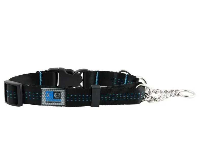 Collar de Entrenamiento Martingale Negro - Technika Quick Release Martingale