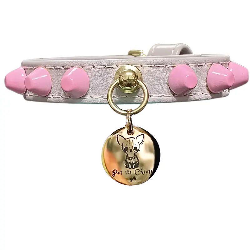 Collar "FiercePup" Baby Pink
