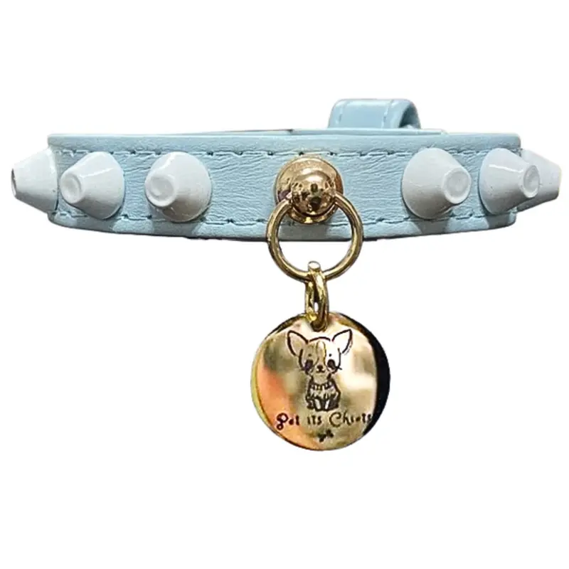 Collar "FiercePup" Blue/White