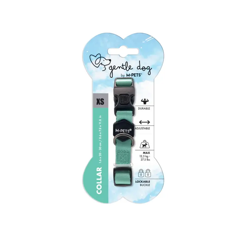 Collar GENTLE DOG Green para Perro – Premium con Hebilla de Seguridad | M-PETS®