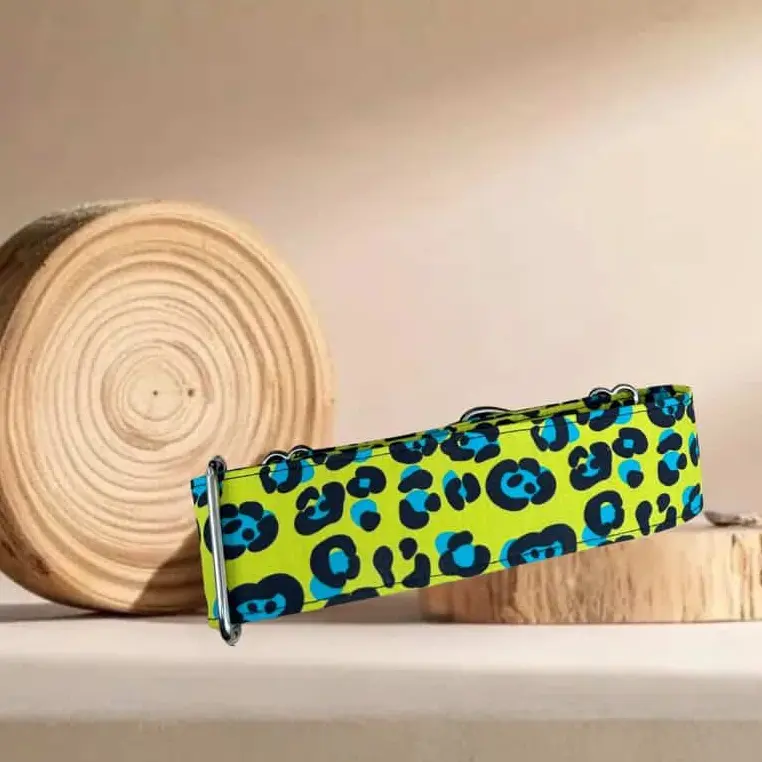 Collar Leopardo amarillo para perros
