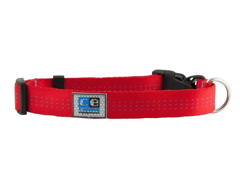 Collar para Perro Clip Collar Rojo - Technika Quick Release de Tejido Tubular