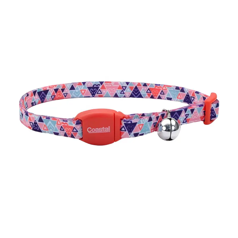 Collar Petite Rosa con Triangulo Azul