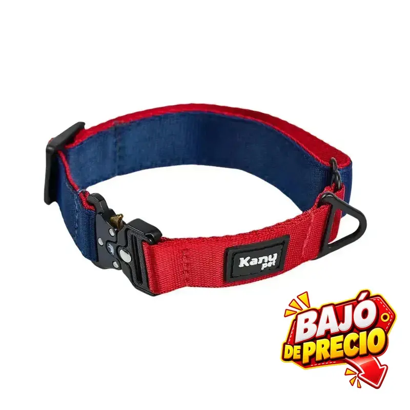 Collar Rojo y Azul Kanu Pet para Perro
