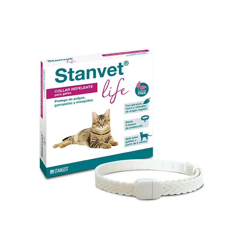 Collar Stanvet Life Antiparasitario Natural para Gatos
