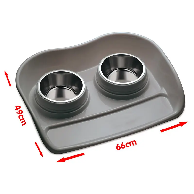 Comedero Bebedero Para Perro Mediano/Grande Con Cuenco Acero Inoxidable Extraible