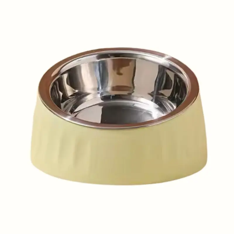 Comedero Inclinado de Acero Inoxidable Kanu Pet para Perro y Gato