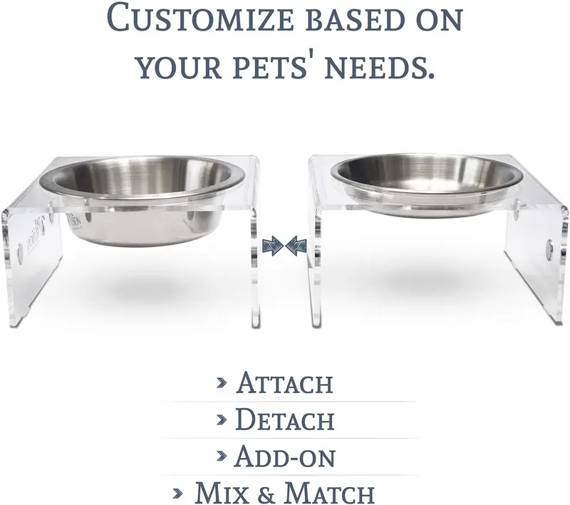 Comedero individual PetFusion innovador magnético para mascotas. Junta, separa, agrega, mezcla y combina.