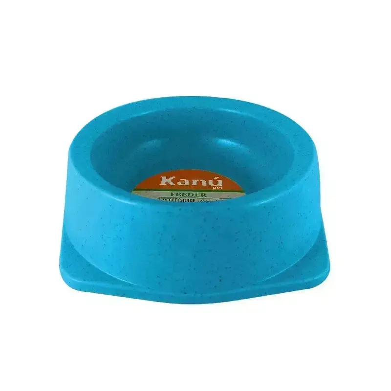 Comedero Sencillo de Bambú Kanu Pet para Perro y Gato