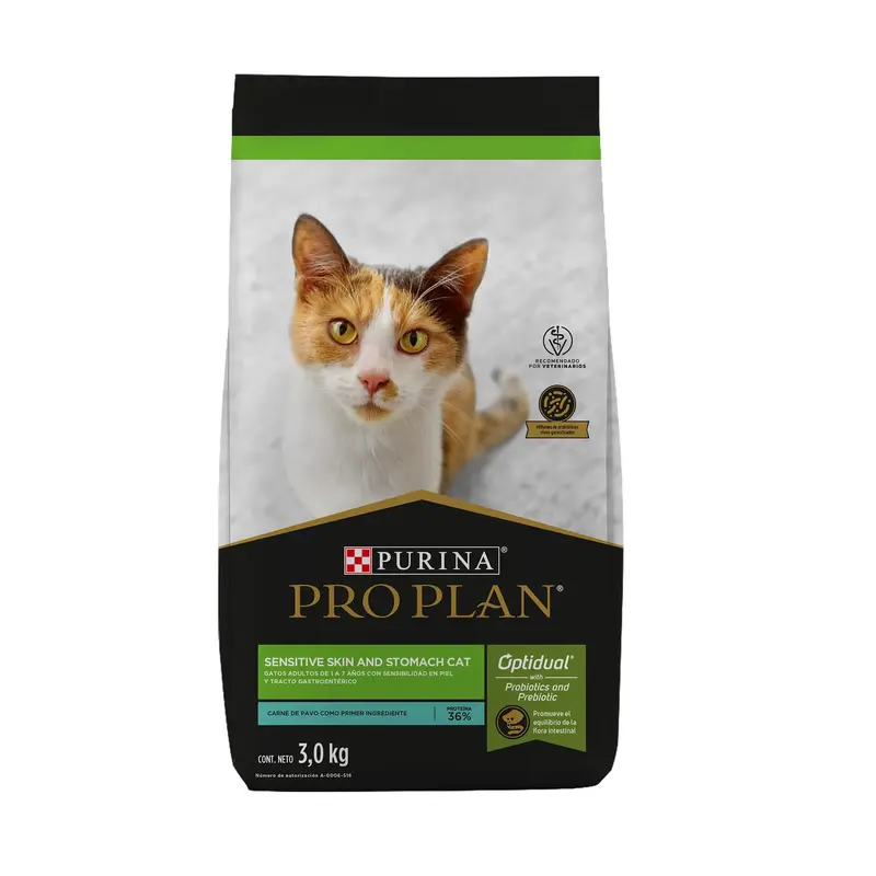 Comida Gato Pro Plan Cat Sensitive Skin And Stomach