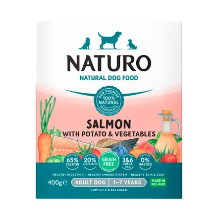 Comida Húmeda Naturo Perro Adulto Grain Free Salmon 400g
