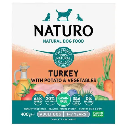 Comida Húmeda Naturo Perro Adulto Turkey 400g