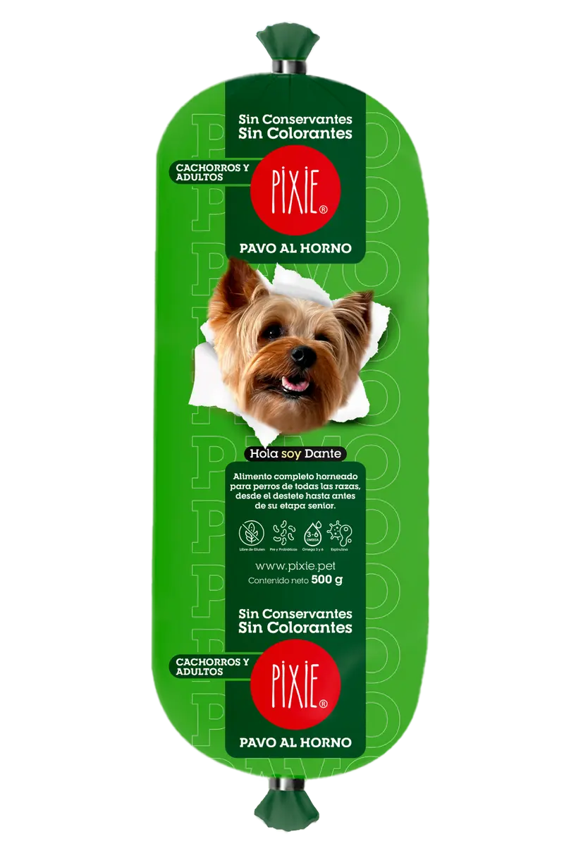 Comida Húmeda Para Perro Adulto Pixie Dog Pavo 500 g