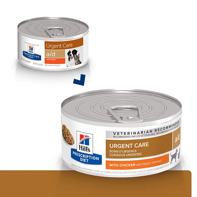 Comida Húmeda para Perros y Gatos Hills Prescription Diet Urgent a/d 5.50 Onz