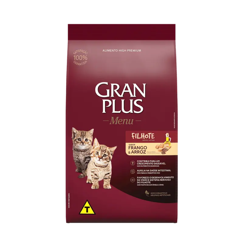 Comida para Gatito GranPlus Menú Pollo y Arroz 1 kg