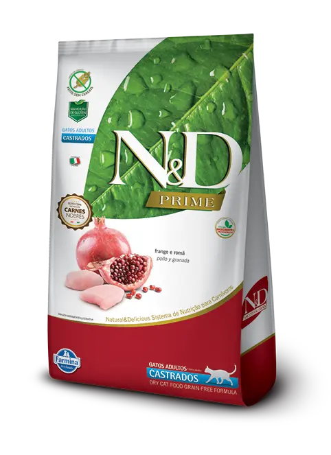 Comida Para Gato Adulto Castrado N&D Prime Pollo 1.5 Kg
