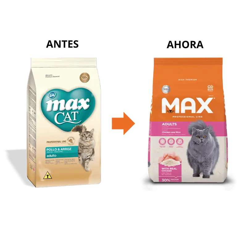 Comida Para Gato Adulto Max Cat Pollo y Arroz