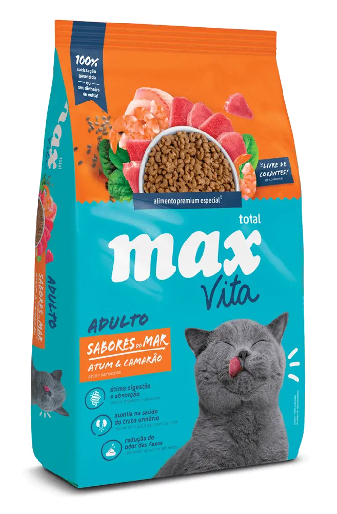 Comida Para Gato Adulto Max Cat Vita Atún y Camaron