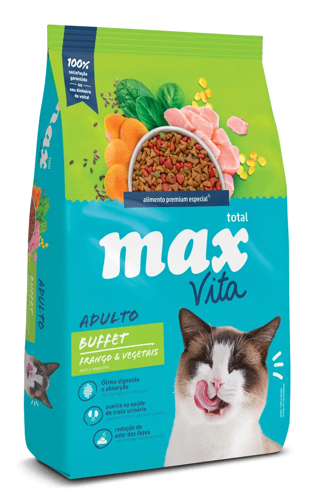 Comida Para Gato Adulto Max Cat Vita Buffet Pollo