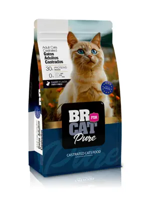 Comida para Gato Castrado BR For Cat Pure Conejo