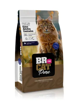 Comida para Gato Castrado BR For Cat Pure Pavo