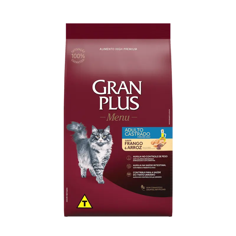 Comida para Gato Castrado GranPlus Menú Pollo y Arroz