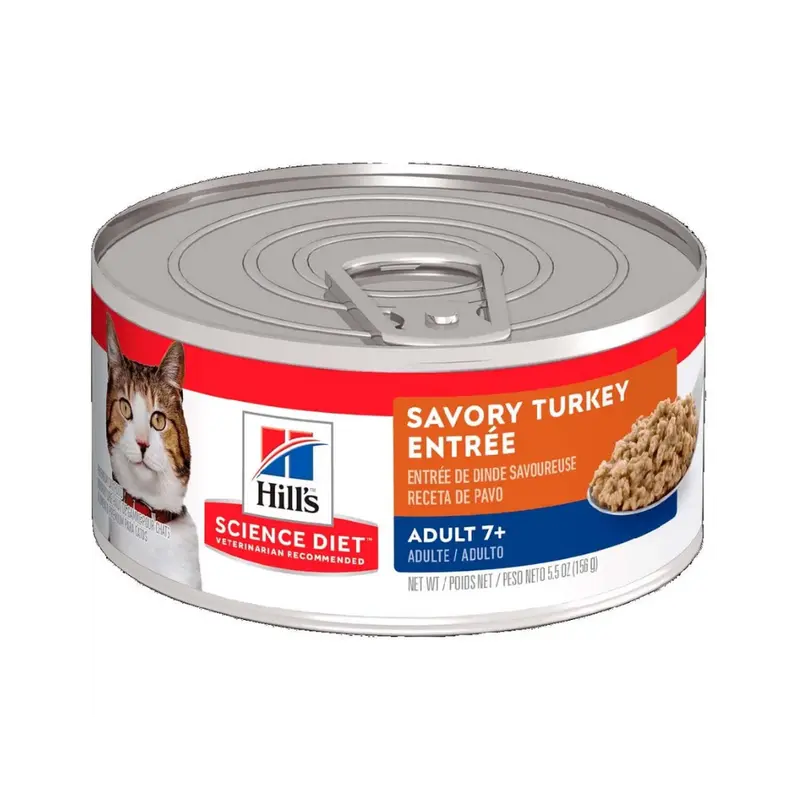 Comida para Gato Hills Senior Turkey 5.5 Onz