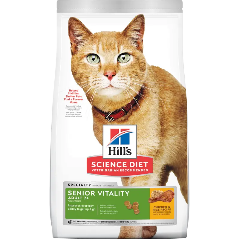 Comida para gato Hills Senior Vitality Adulto