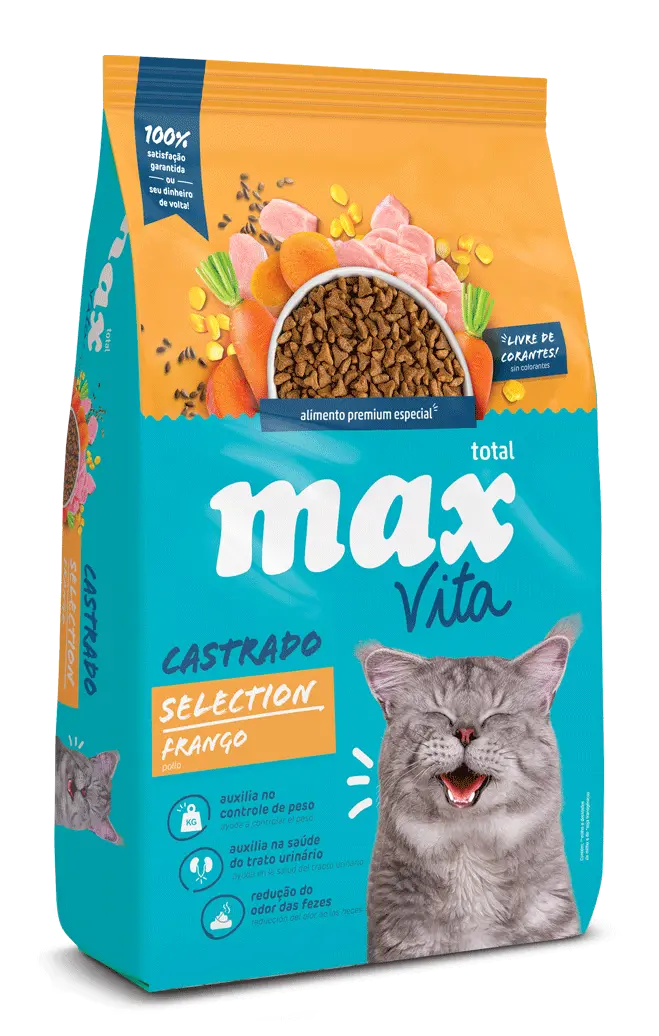 Comida Para Gato Max Cat Vita Castrado Selection Pollo
