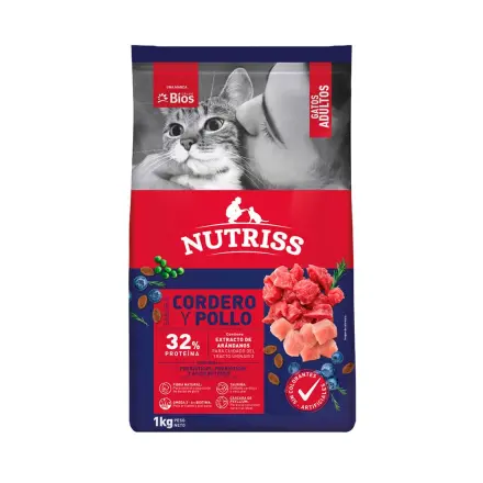 Comida para Gato Nutriss Adulto Cordero y Pollo