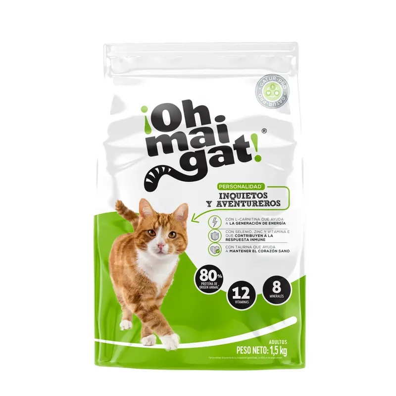 Comida Para Gato Oh Mai Gat Inquietos y Aventureros