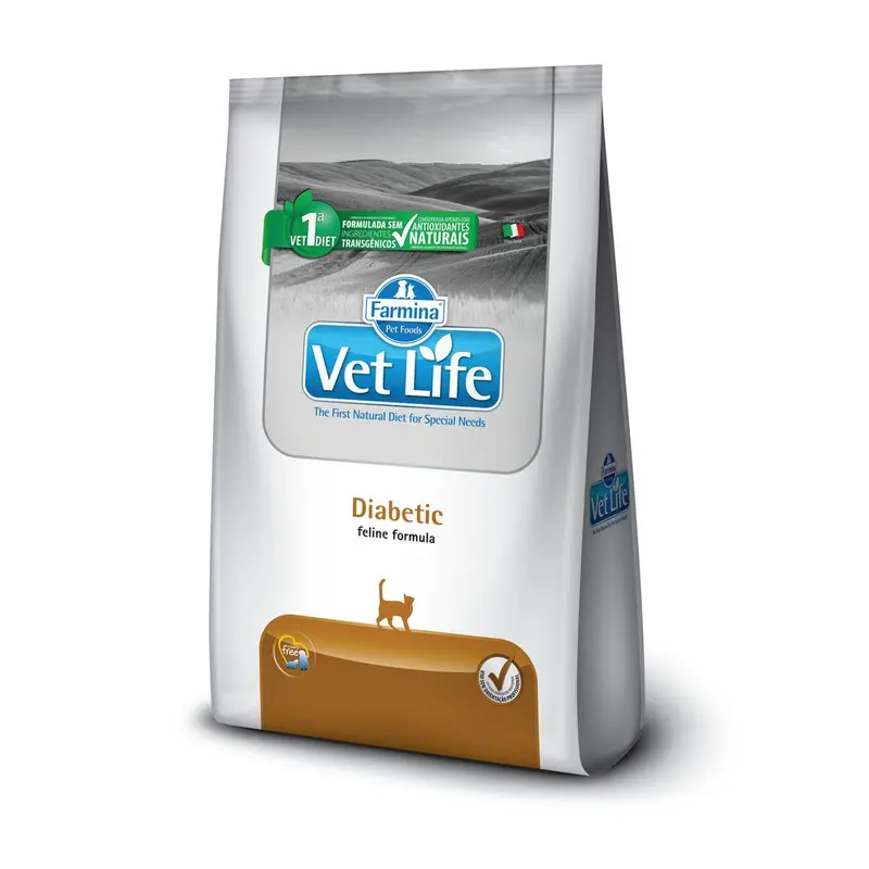Comida Para Gato Vet Life Diabetic - 2 Kg