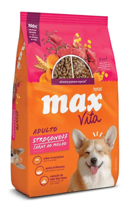 Comida Para Perro Adulto Max Vita Strogonoff Carne