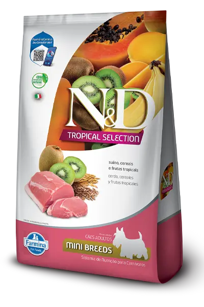 Comida para Perro Adulto Mini N&D Tropical Suino 2.5 kg