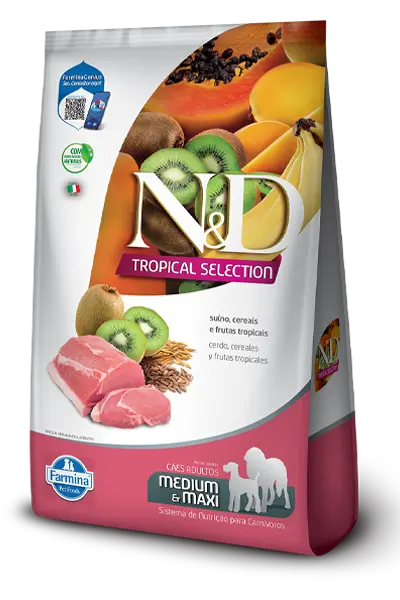 Comida para Perro Adulto N&D Tropical Cerdo Medium/Maxi 12 kg