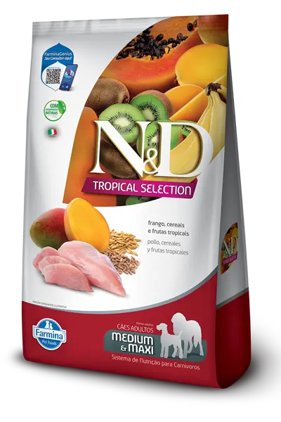 Comida para Perro Adulto N&D Tropical Pollo Medium/Maxi 2.5 kg