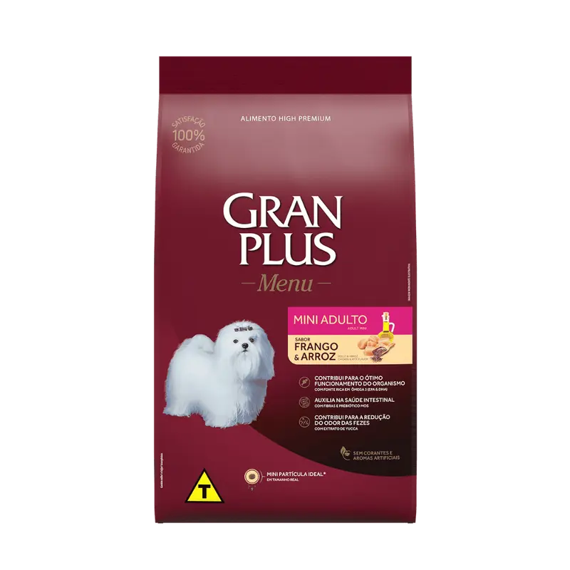 Comida para Perro Adulto Raza Pequeña GranPlus Menú Pollo y Arroz