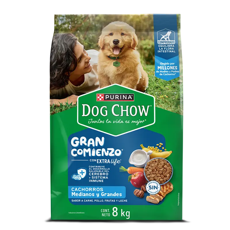Comida Para Perro Dog Chow Cachorro Raza Mediana Grande