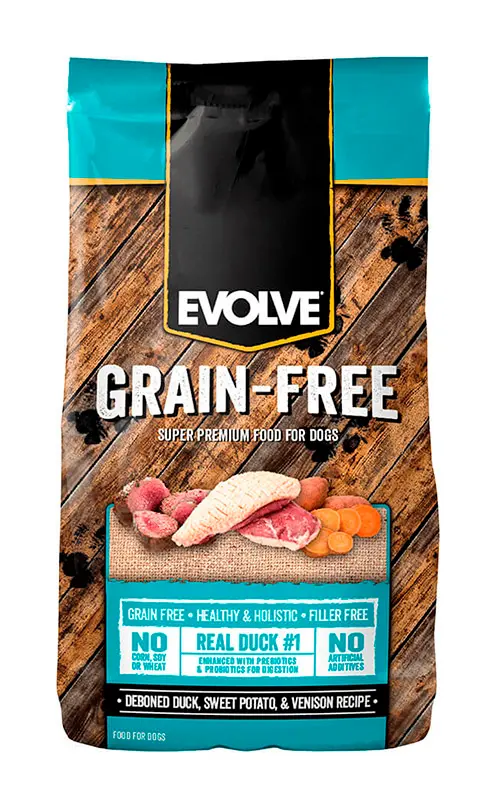 Comida Para Perro Evolve Dog Grain Free Duck - Pato