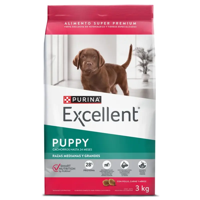 Comida Para Perro Excellent Puppy Razas Medianas