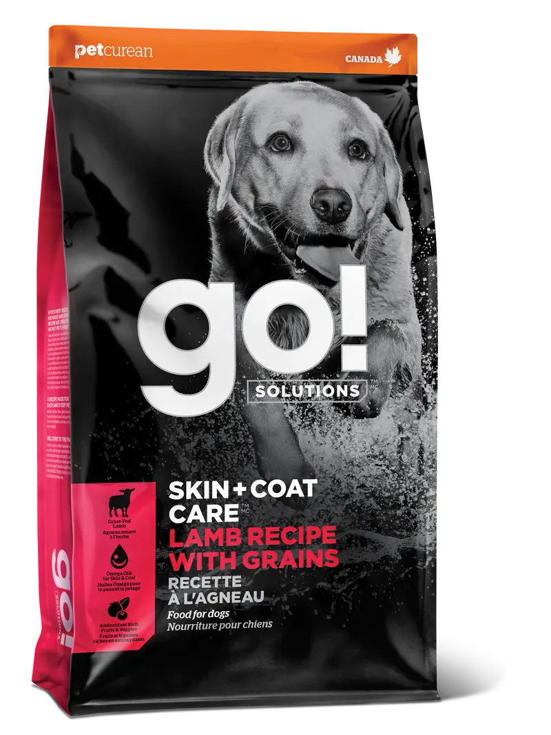 Comida Para Perro Go SKIN + COAT Receta de Cordero