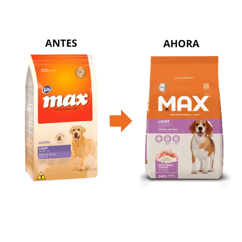 Comida para perro Max Adulto Light Pollo y Arroz 2 kg