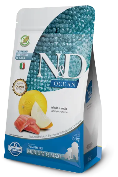 Comida Para Perro N&D Ocean - Puppy Medium Maxi 2.5kg