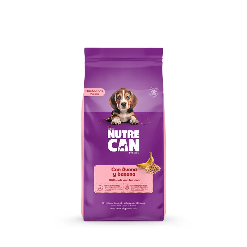 Comida Para Perro Nutrecan Cachorro Banano Y Avena