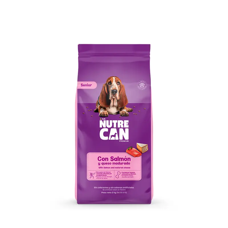 Comida Para Perro Nutrecan Senior Salmón/Queso