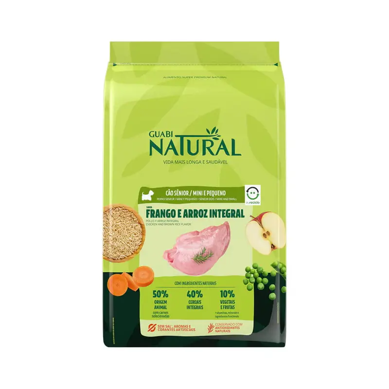 Comida para Perro Senior de Raza Pequeña Guabi Natural 2,5 kg