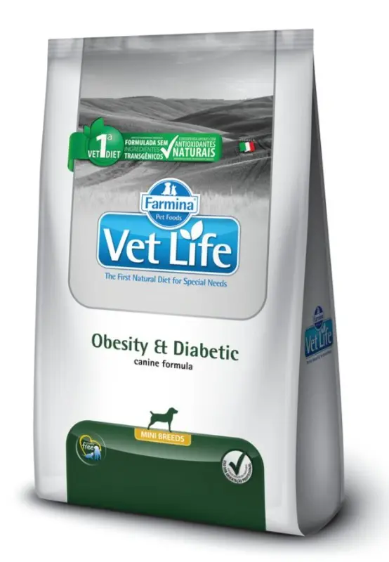Comida Para Perro Vet Life Obesity & Diabet Mini 2 Kg